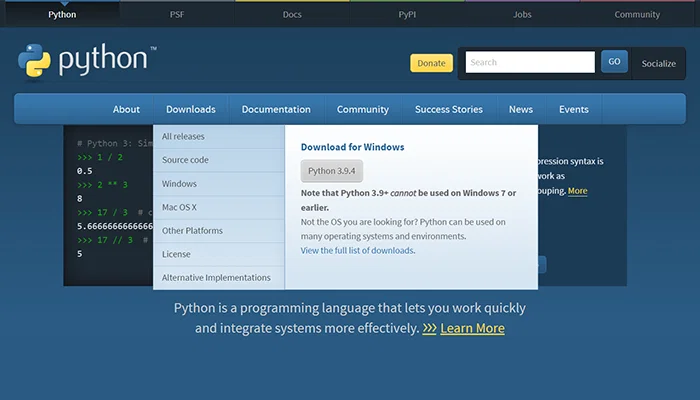 Top 7 AI Programming Languages You Should Know in 2026 2 python